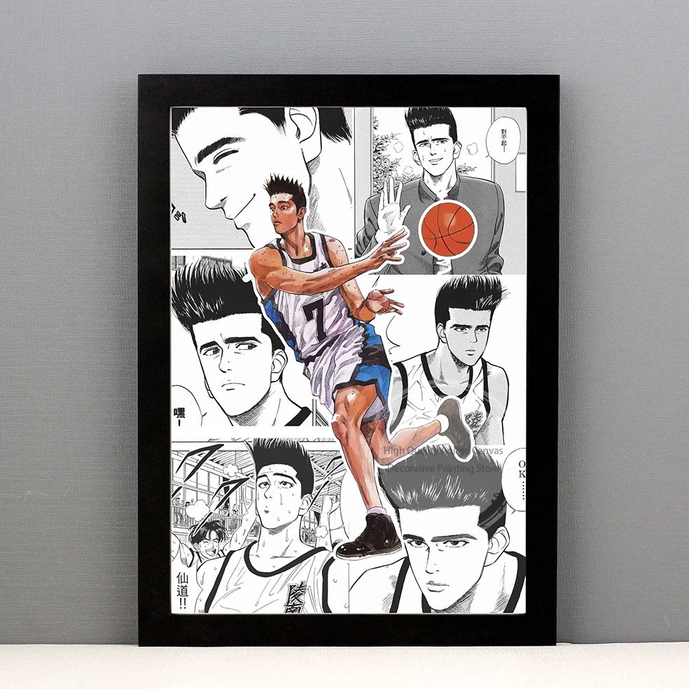 Slam Dunk Manga Art Poster