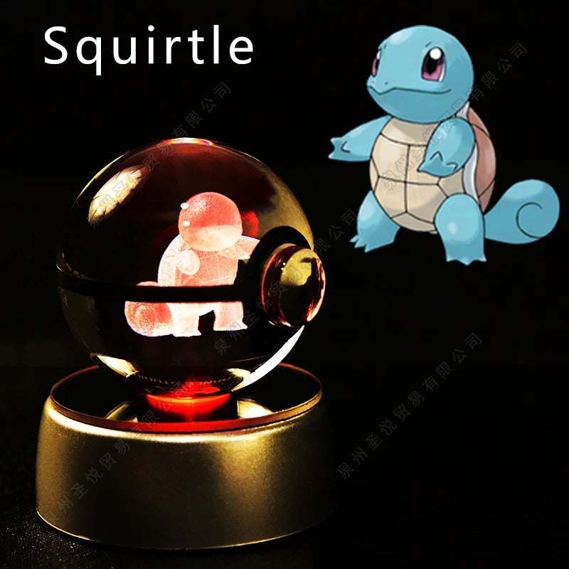 Pokemon Crystal Ball 3D Night Light Lamp